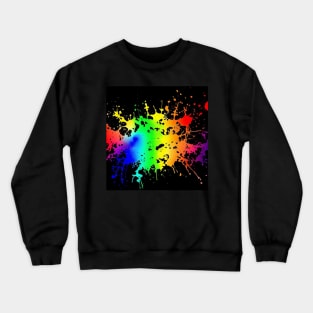 Colorful paint splatter design Crewneck Sweatshirt